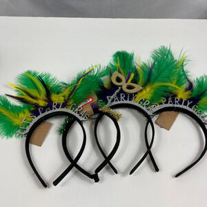4/$25 NWT Berry Madri Gras Headband Set